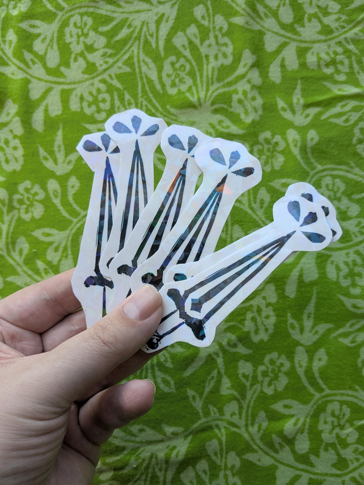 Dagger Linocut Vinyl Sticker