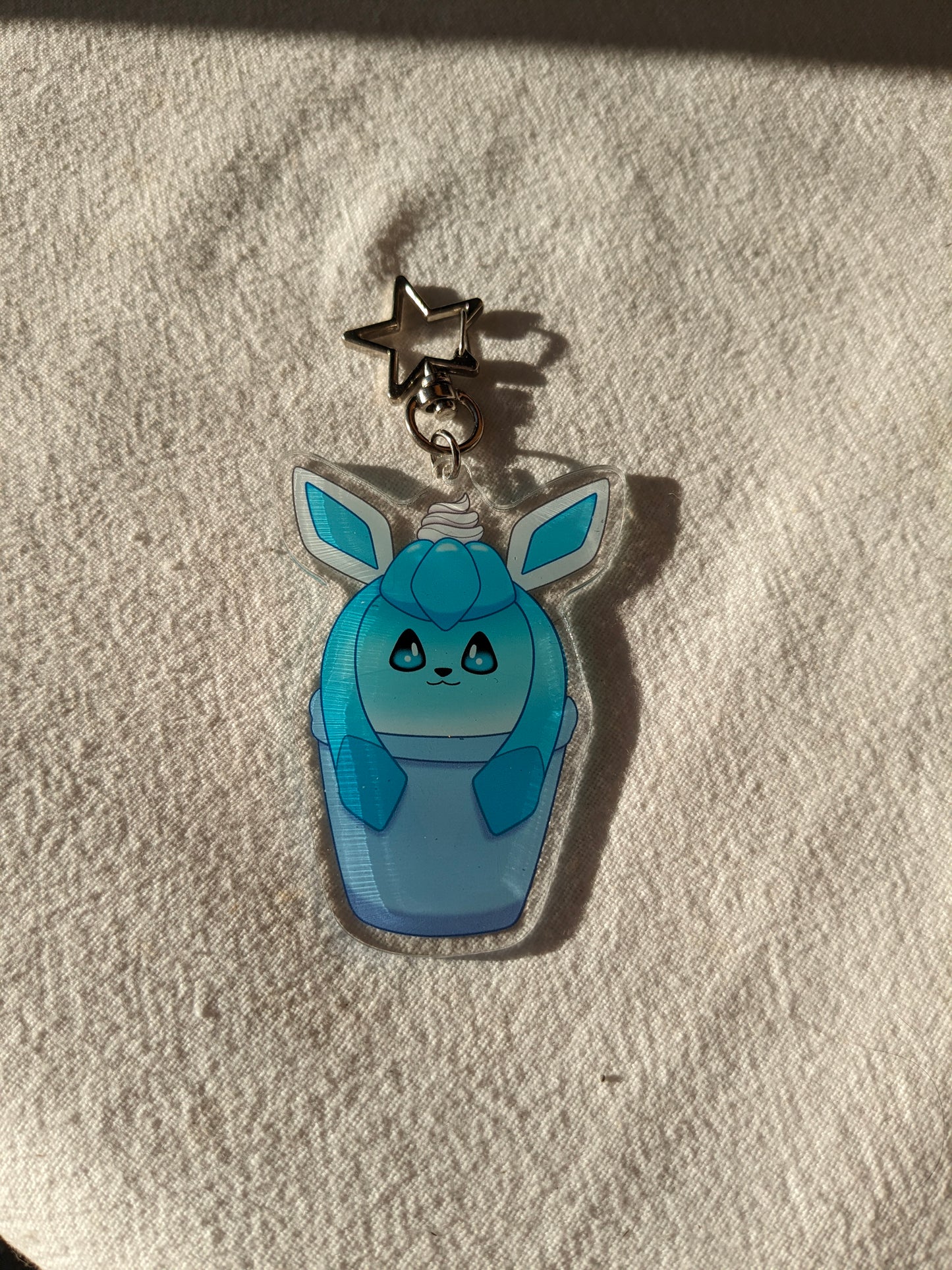 Glaceon Shaved Ice Dessert | Acrylic Charm