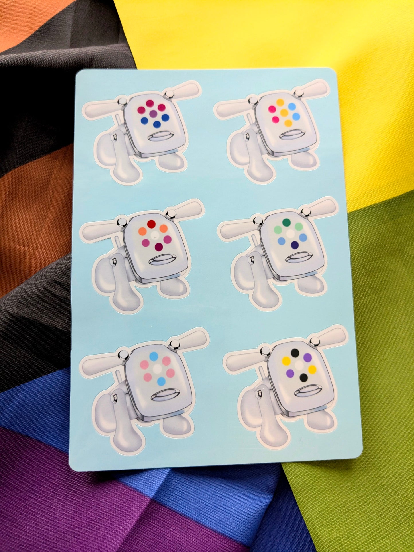 Pri-Dog Y2K LGBTQ+ Sticker Sheet