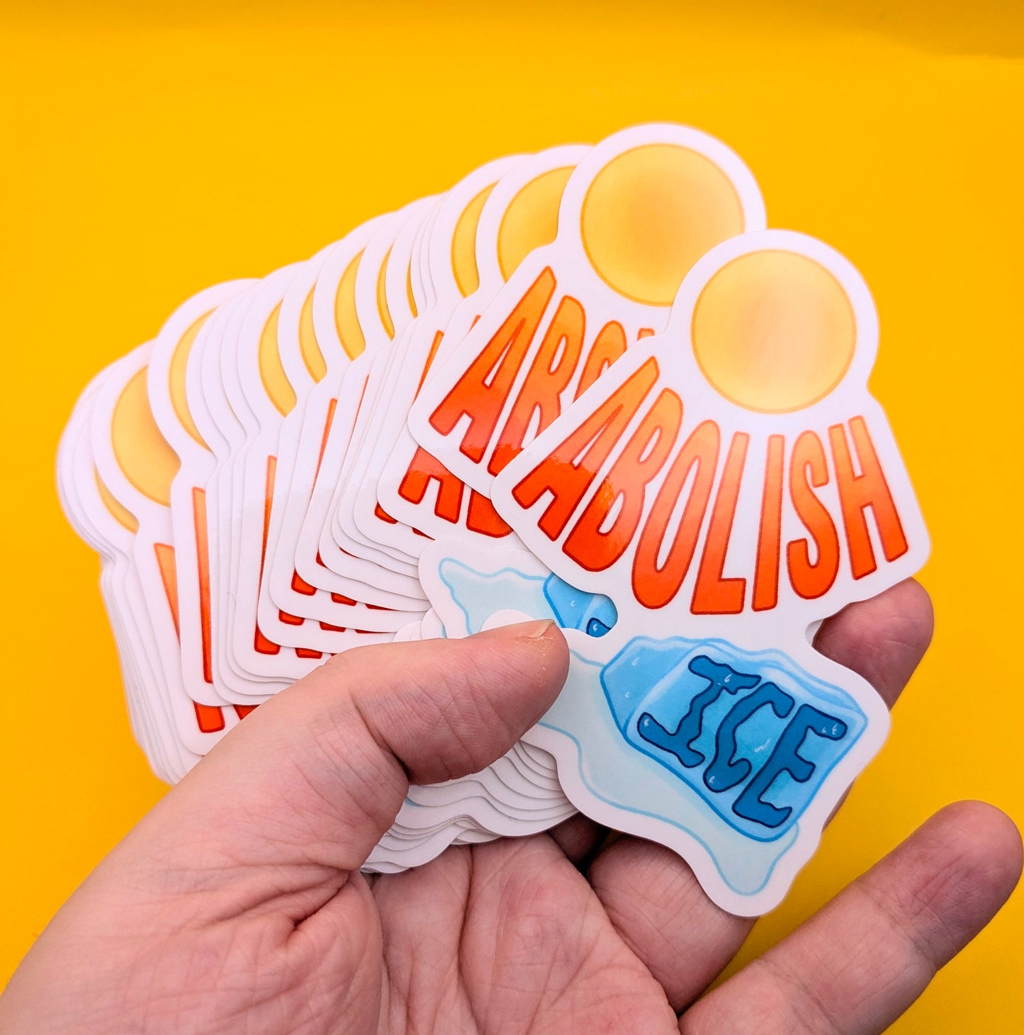 Abolish ICE Vinyl Sticker | FOR CHARITY