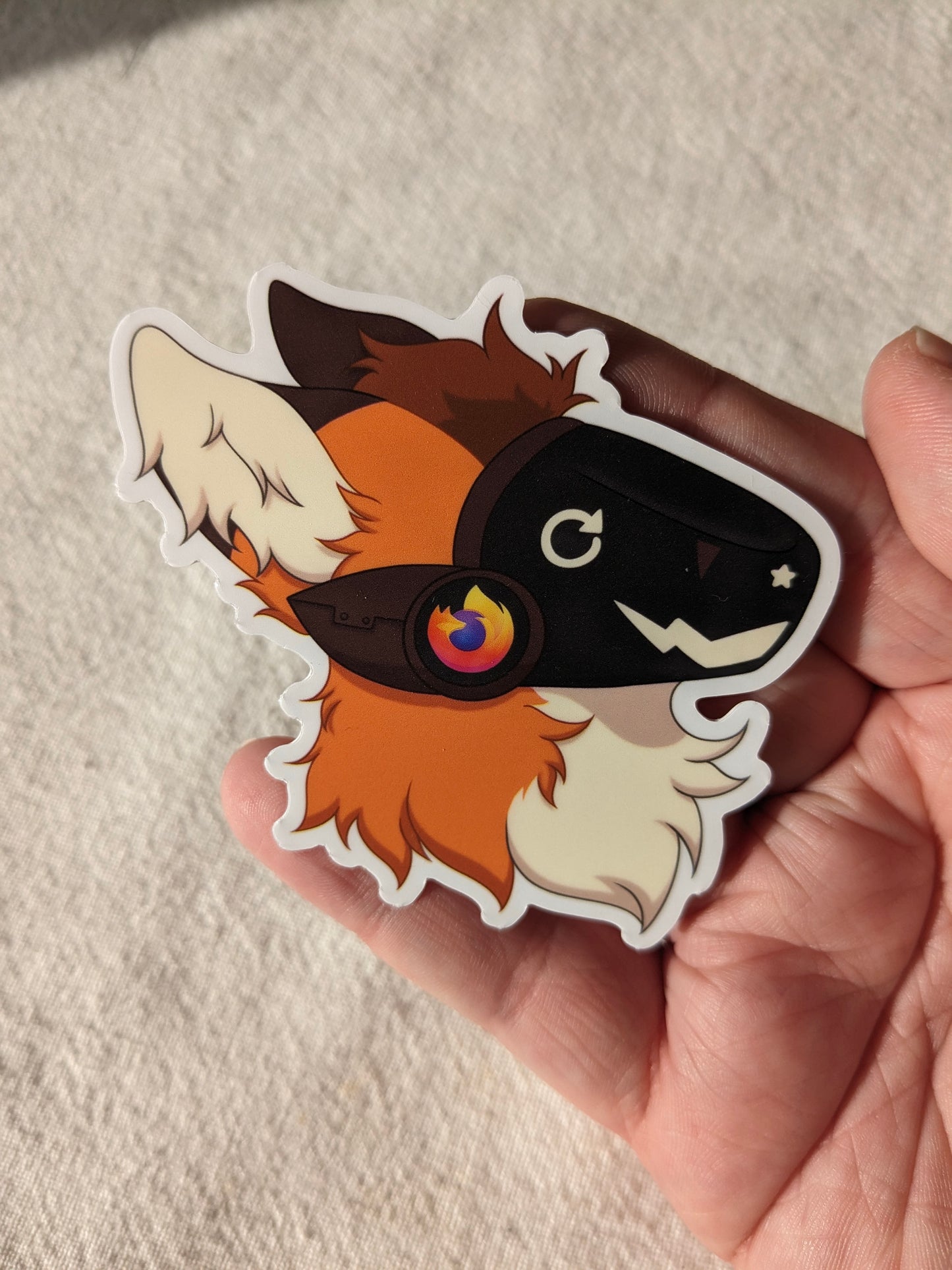 "Firefox" Protogen Sticker | 3 Inch