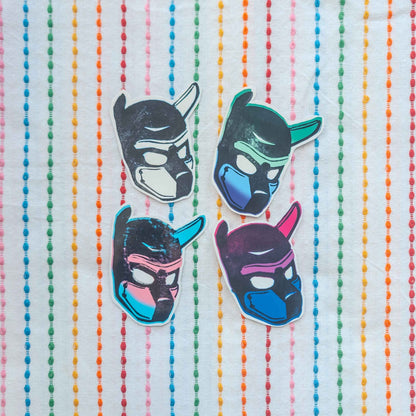 Puphood Linocut Vinyl Sticker