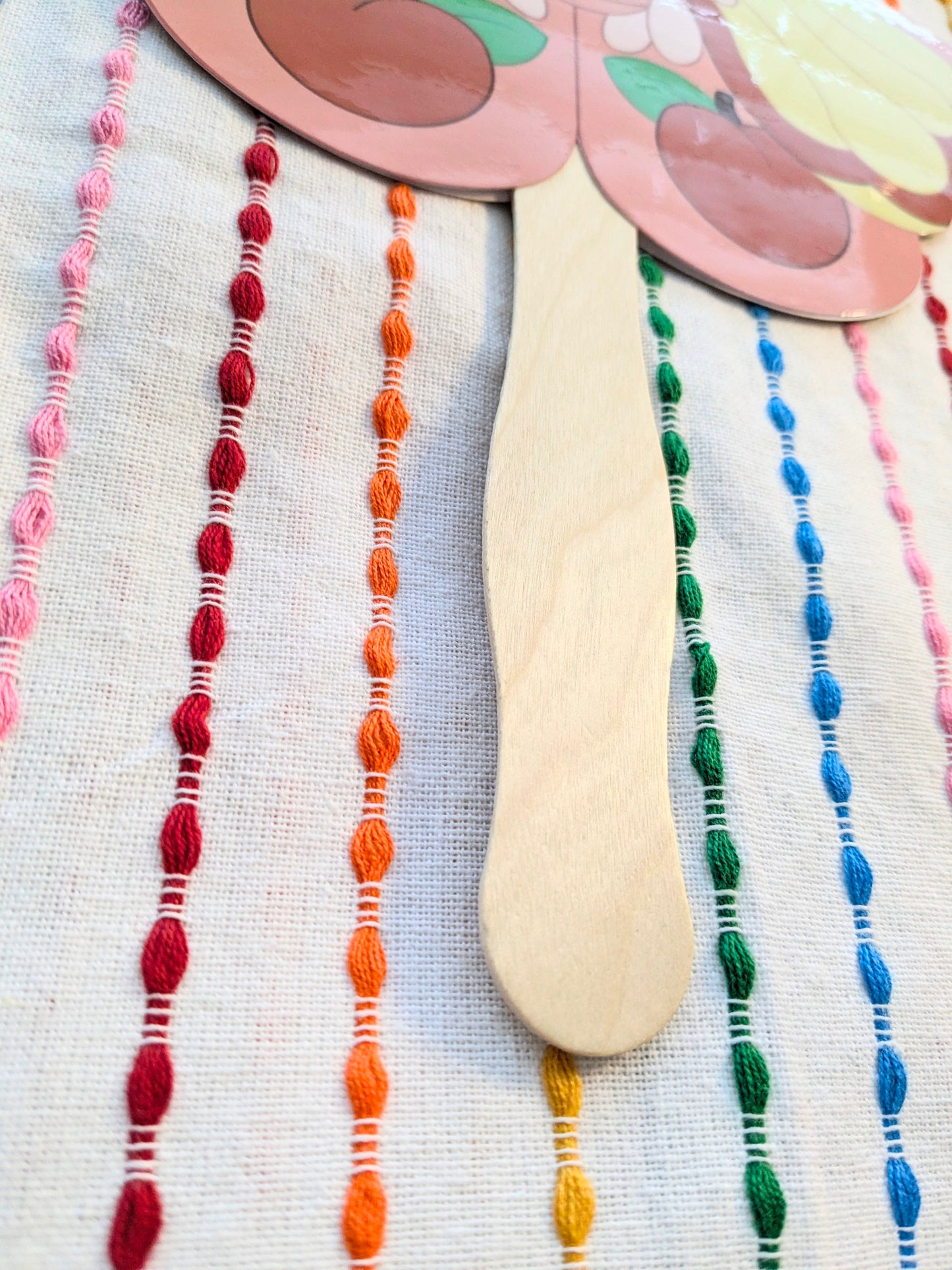 Peachy Moth Handmade Hand Fan