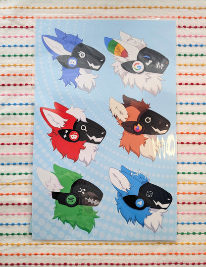 Protogen Collage 11x17 Art Print