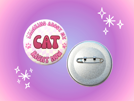 Cat Lover 2.2 Inch Pinback Button
