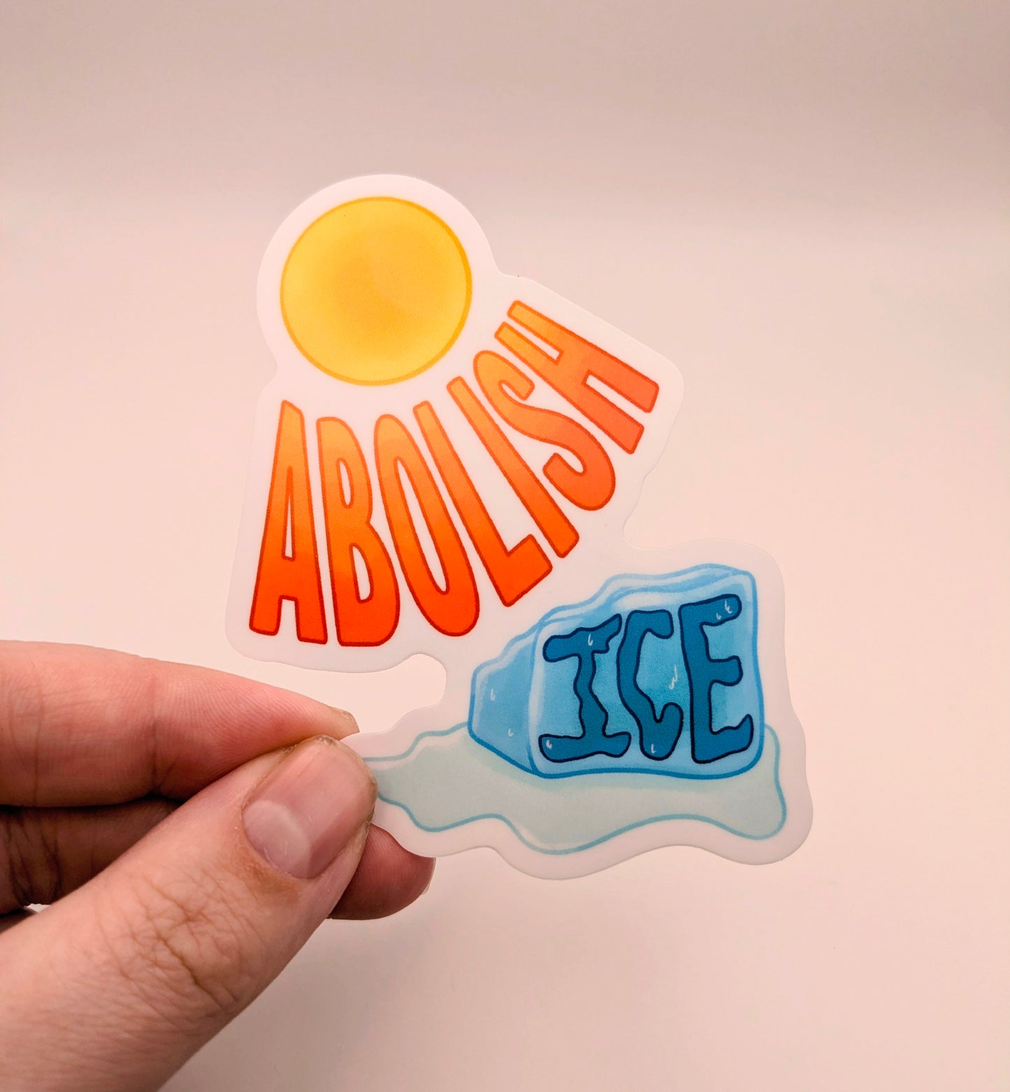 Abolish ICE Vinyl Sticker | FOR CHARITY