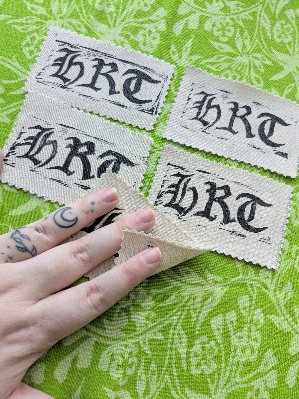 HRT Linocut patch