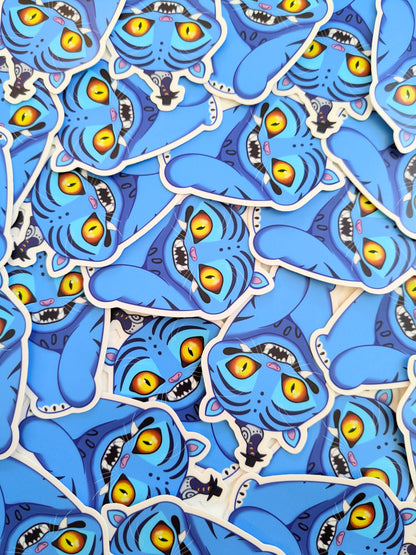 Derpy The Tiger & Sussy KPop Demon Hunters 3 inch Vinyl Sticker