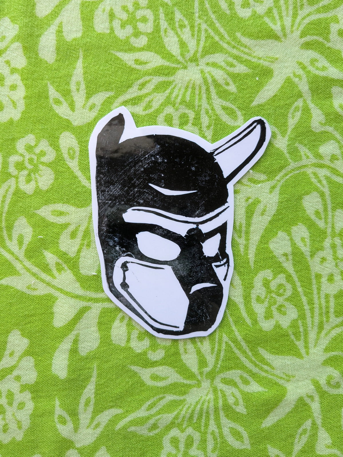 Puphood Linocut Vinyl Sticker