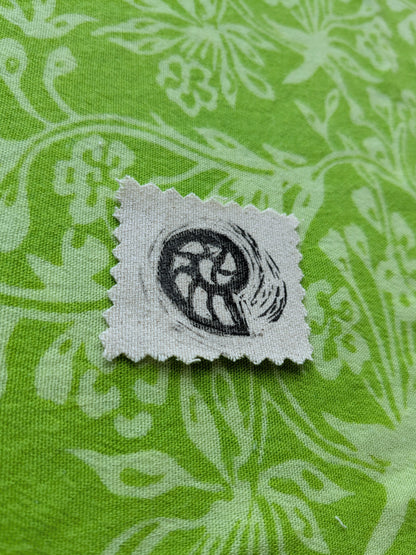 Fossil Linocut Patch