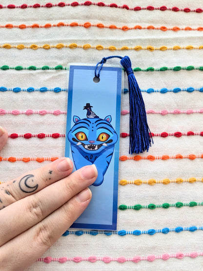 Derpy Tiger KPDH Handmade Double Sided Bookmark with Multicolored Tassel