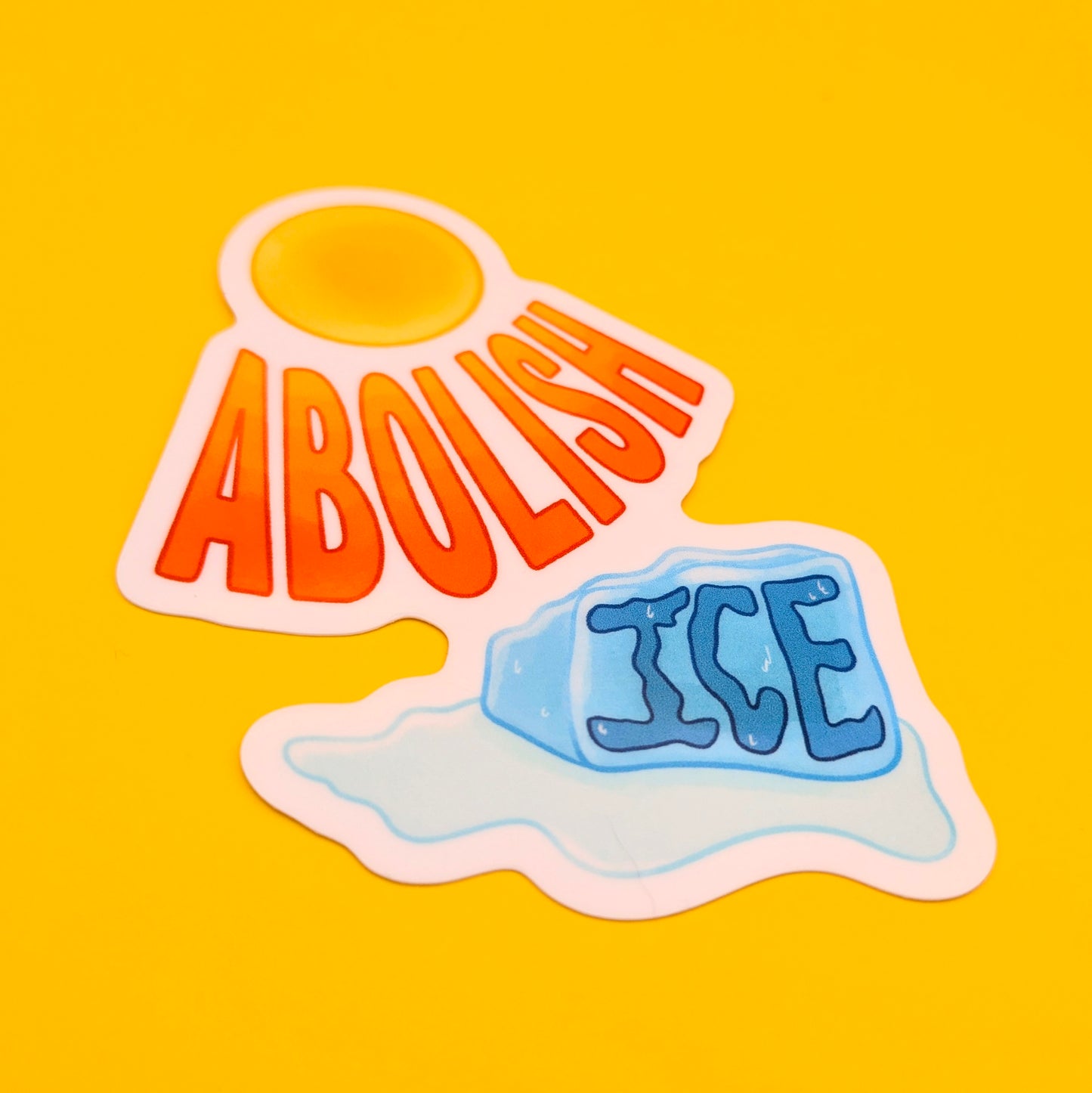 Abolish ICE Vinyl Sticker | FOR CHARITY