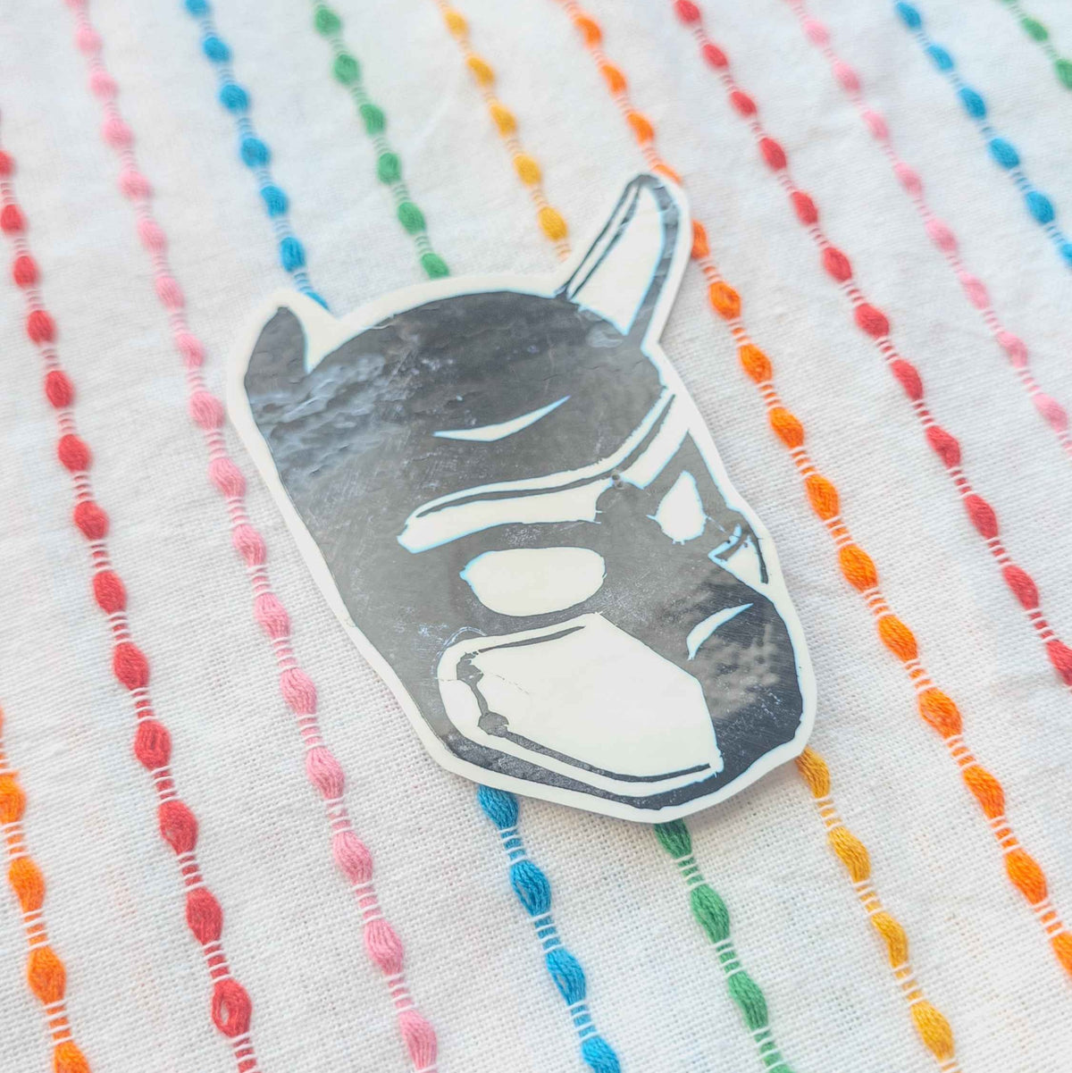 Puphood Linocut Vinyl Sticker
