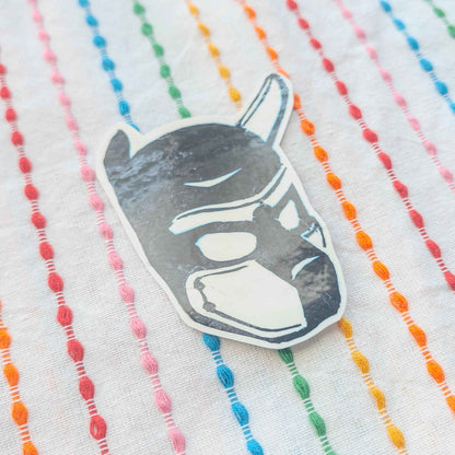 Puphood Linocut Vinyl Sticker