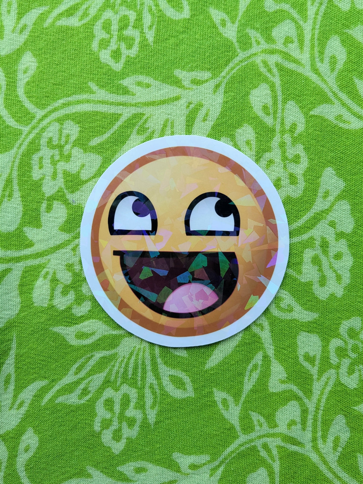 Epic Face Holo 3 Inch Vinyl Sticker