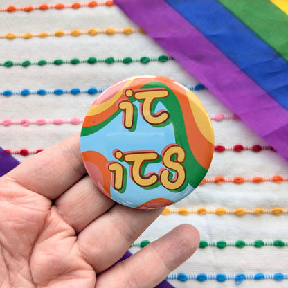 Cute Handmade Pronouns Buttons | 2.25 Inch