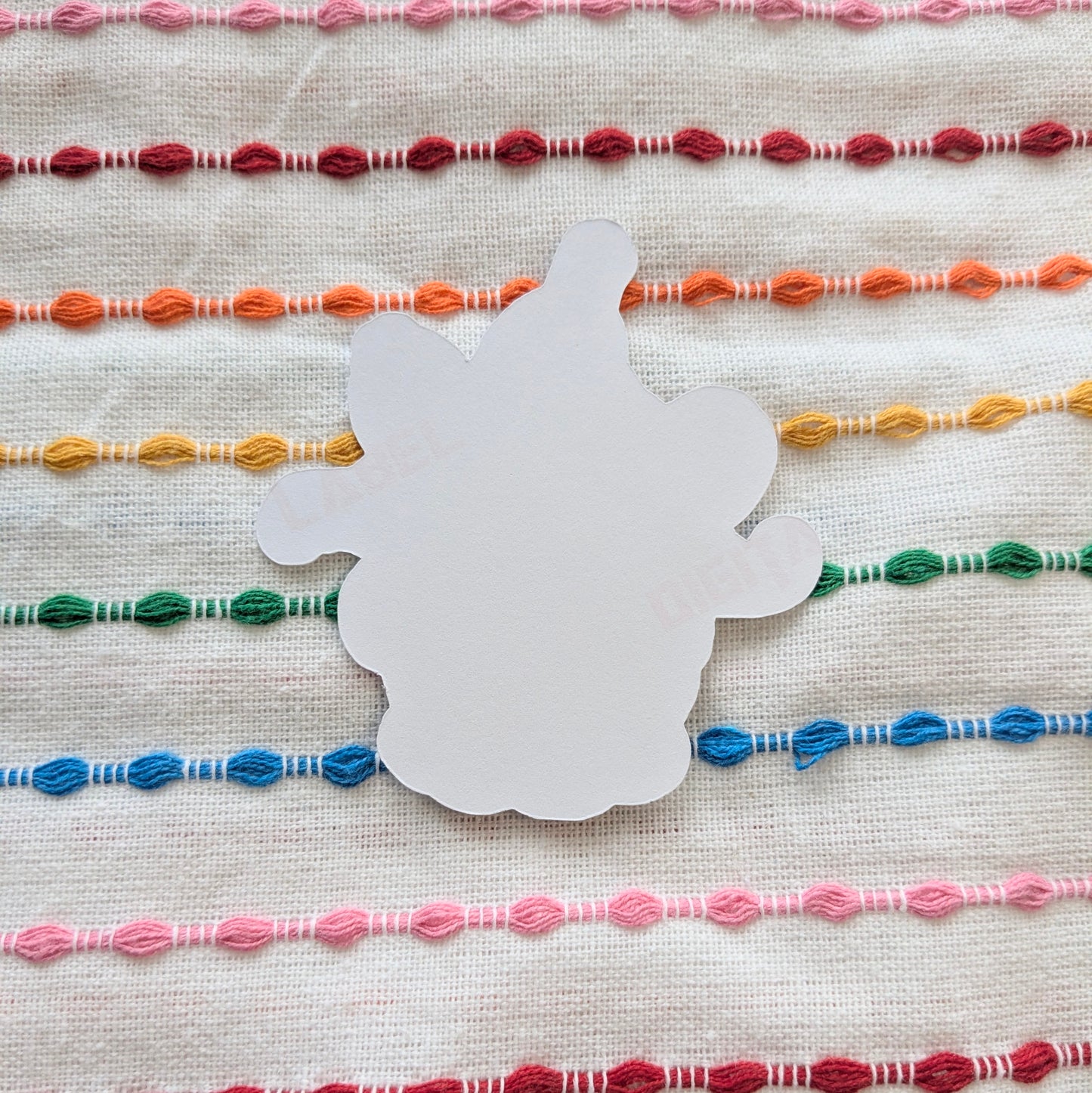 Bunny Flower Hat 3 Inch Vinyl Sticker