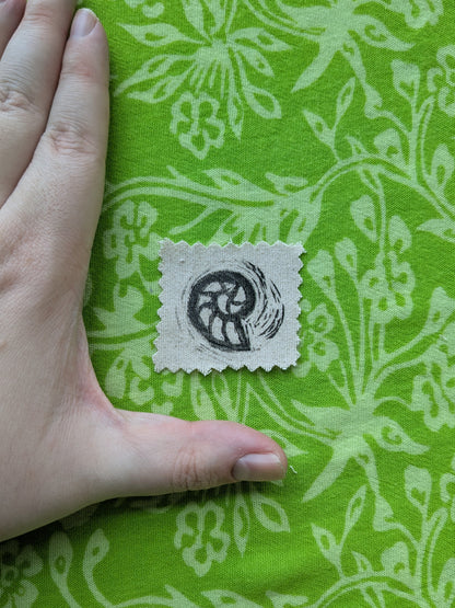 Fossil Linocut Patch