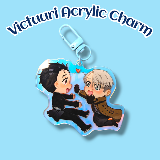 Victuuri Chibi 3 inch Acrylic Charm