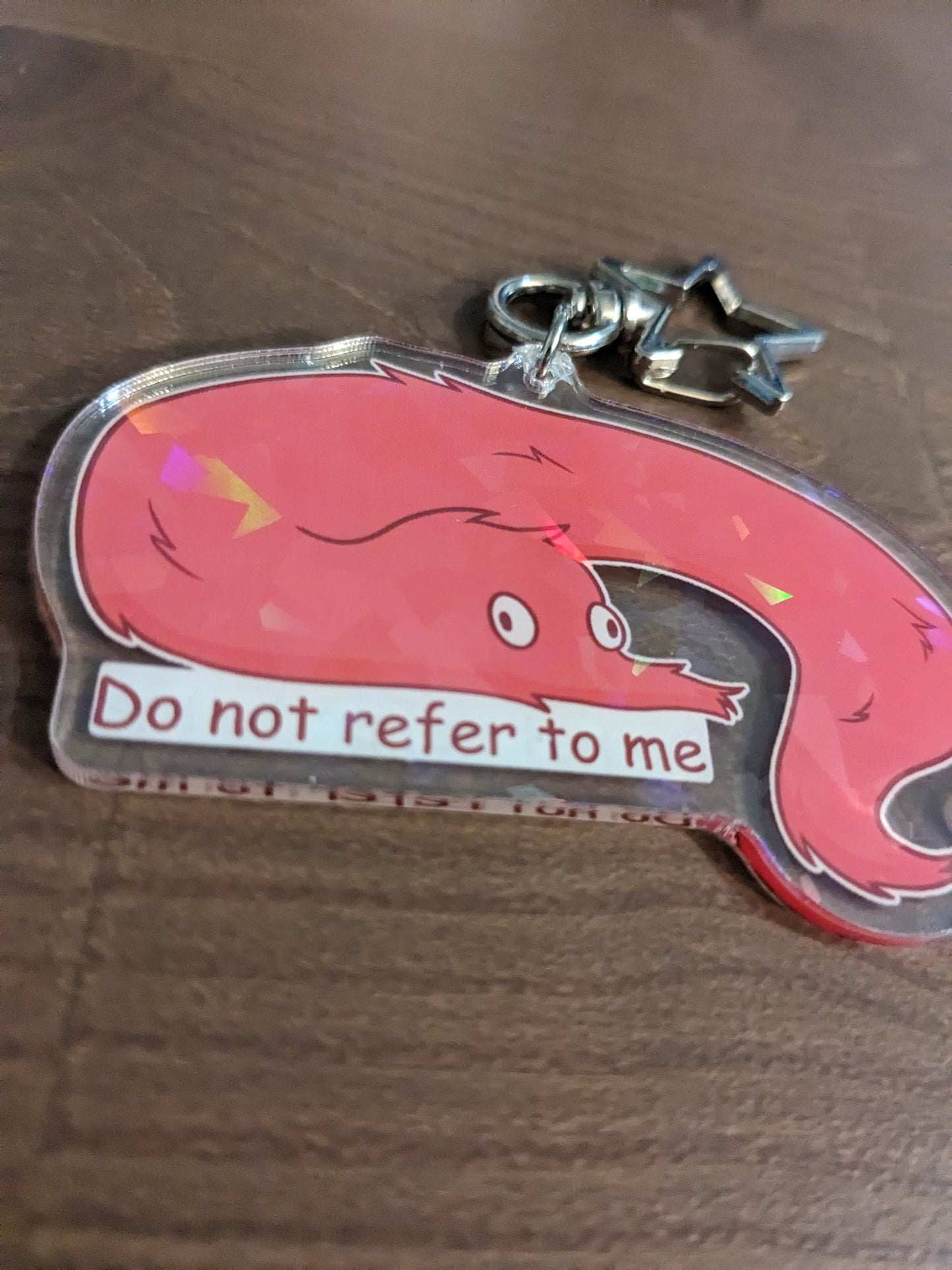 Chaotic Worm On A String Acrylic Charm