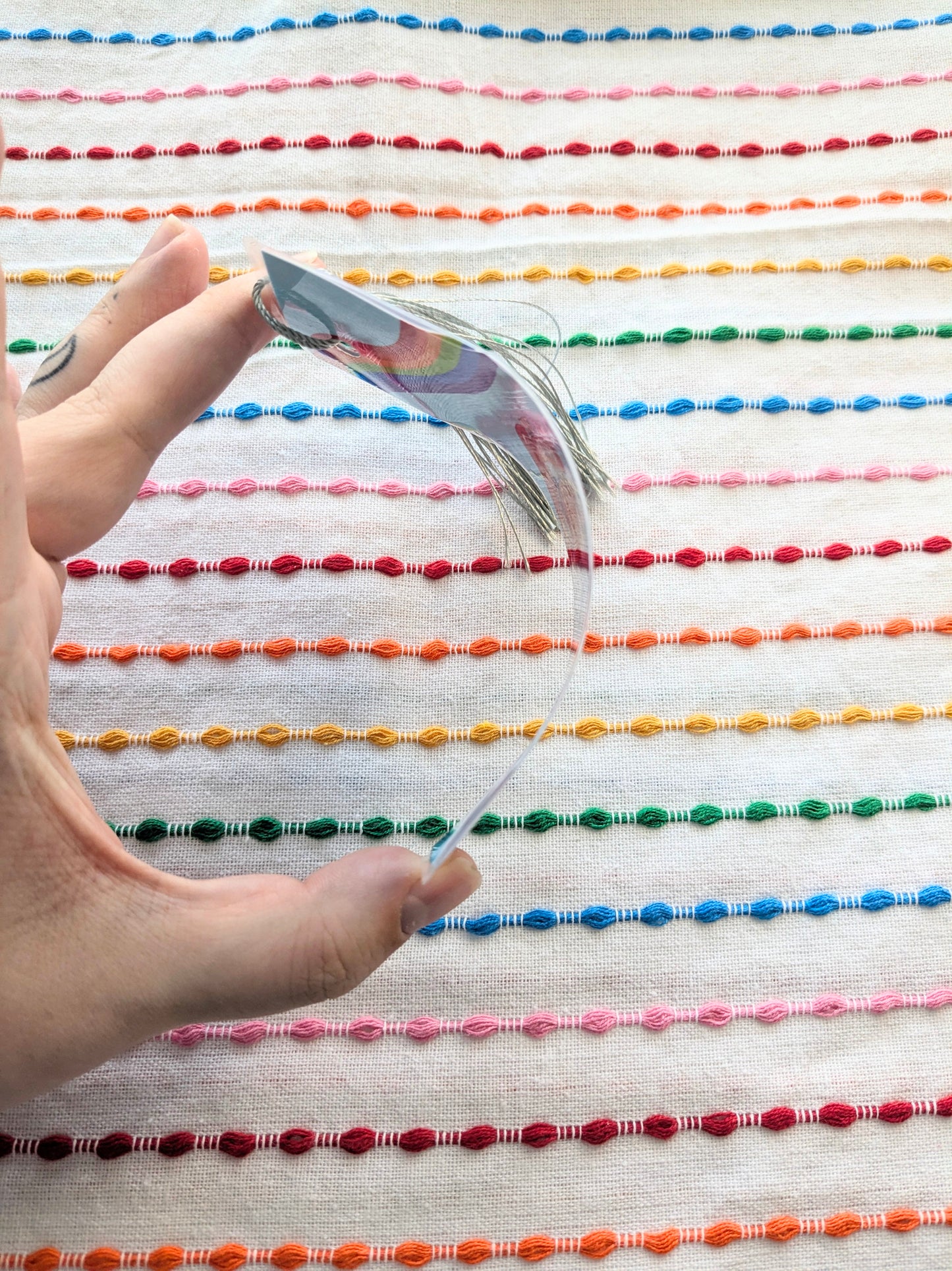 Me Was Born This Way Alan Pride Handmade Double Sided Bookmark with Multicolored Tassel