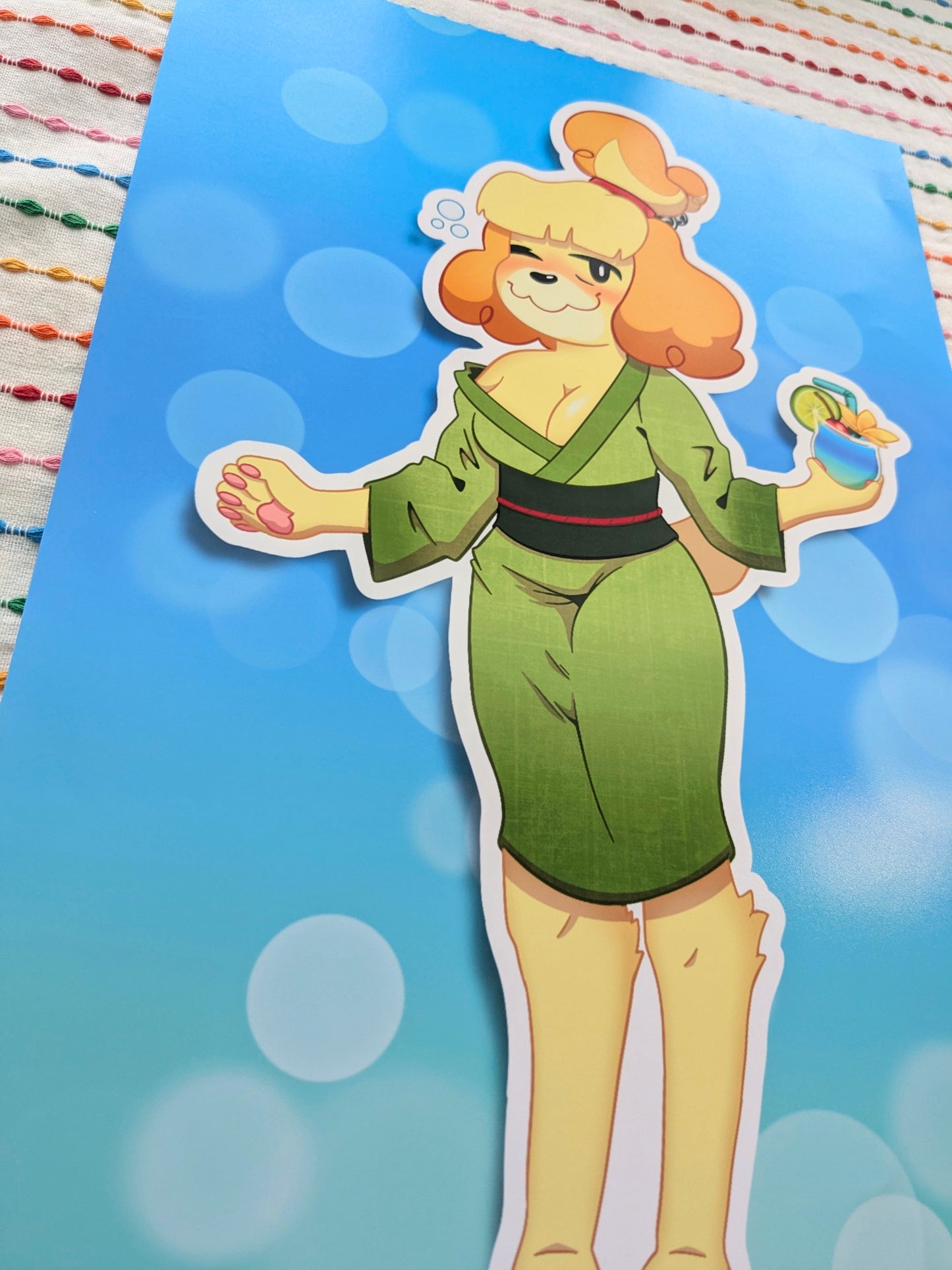 Isabelle AC Island Juice 11x17 Art Print