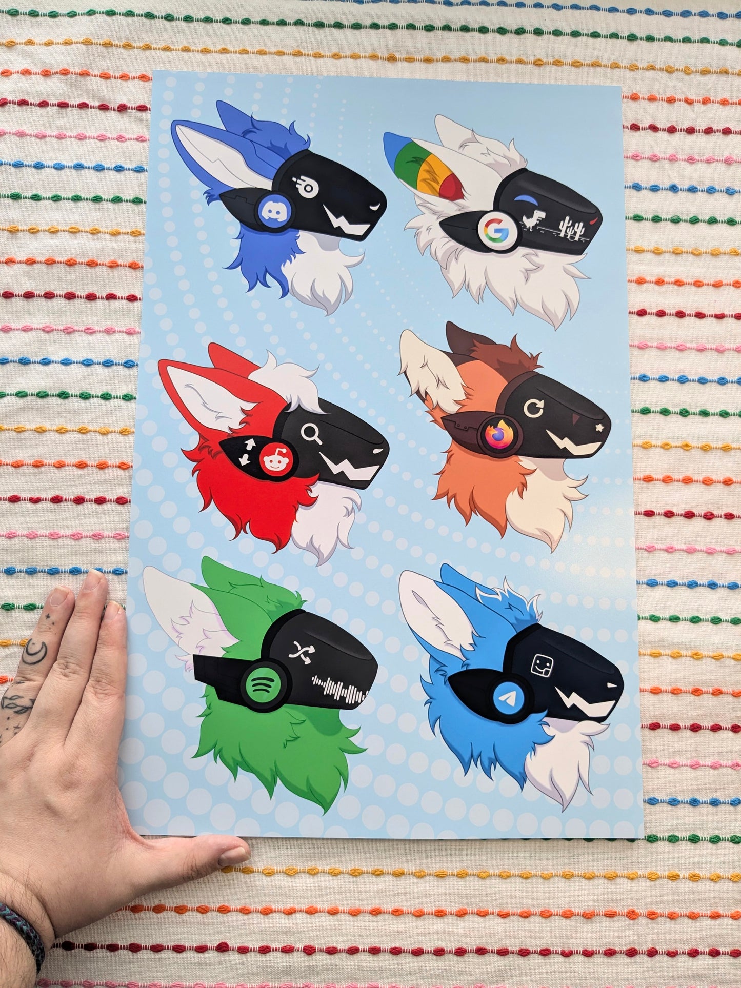 Protogen Collage 11x17 Art Print