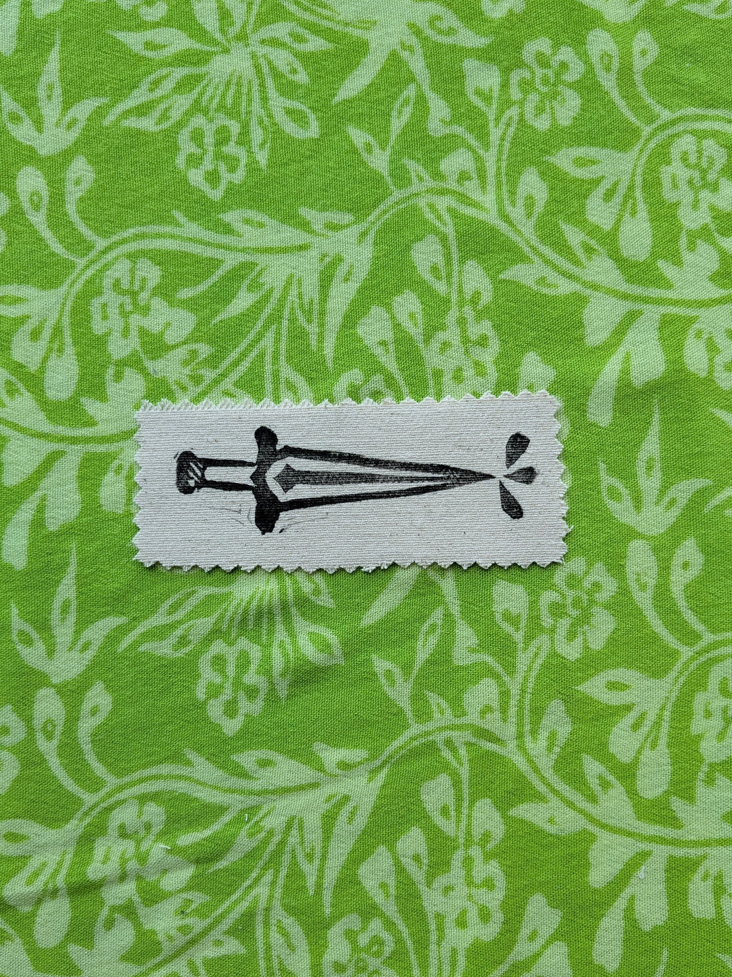 Dagger Linocut Patch