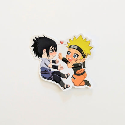 NaruSasu Chibi Naruto 3 inch Vinyl Sticker