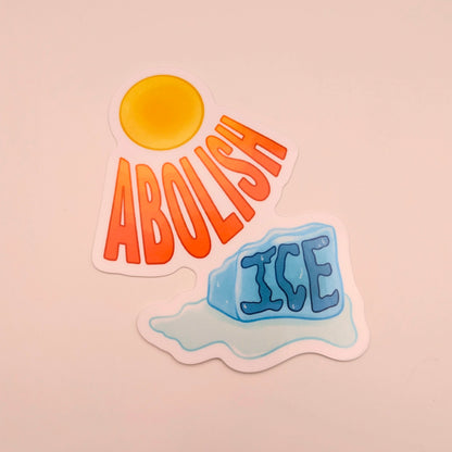 Abolish ICE Vinyl Sticker | FOR CHARITY