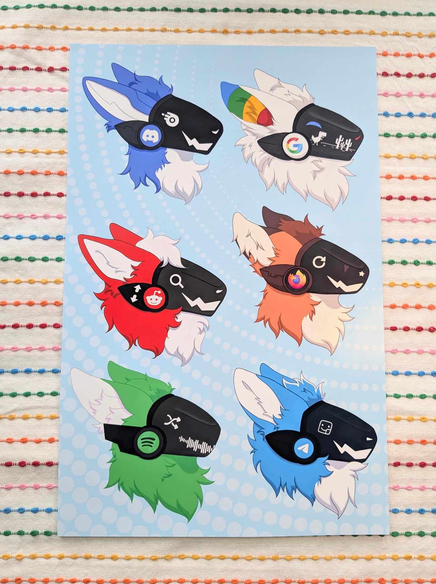 Protogen Collage 11x17 Art Print