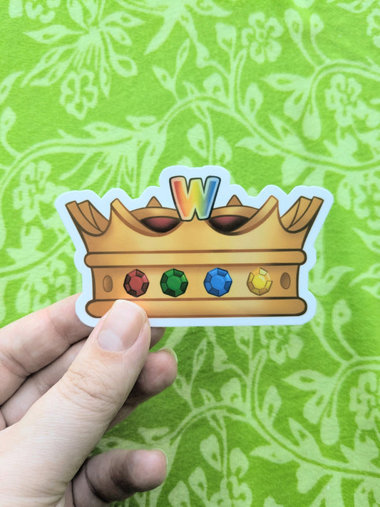 Webkinz Legendary Crown of Wonder 3 Inch Vinyl Sticker