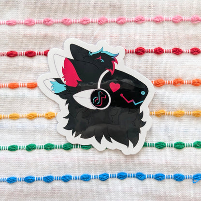 TikTok Protogen | 3 Inch Vinyl Sticker