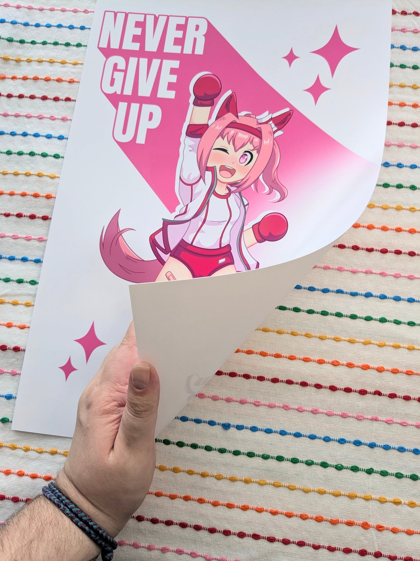 Uma Musume Haru Urara Never Give Up - 11x17 Art Print