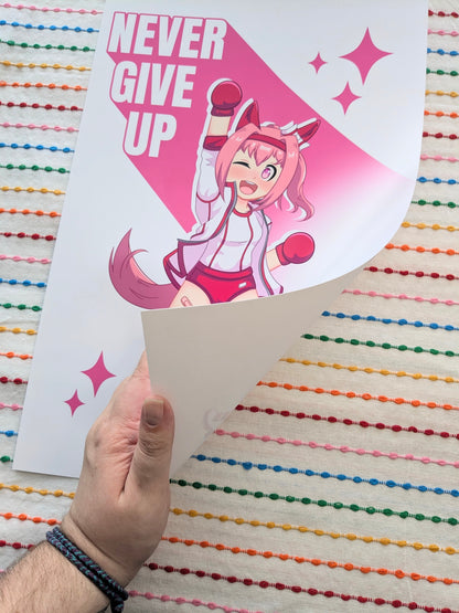 Uma Musume Haru Urara Never Give Up - 11x17 Art Print