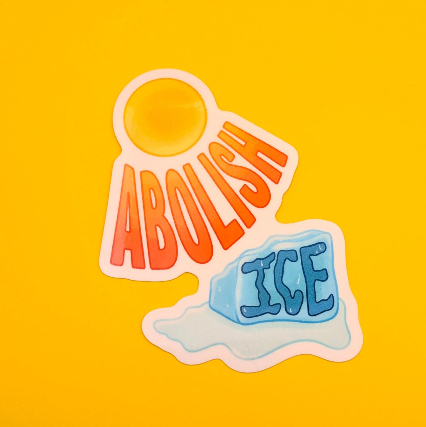 Abolish ICE Vinyl Sticker | FOR CHARITY