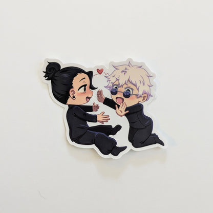 SatoSugu Chibi Jujitsu Kaisen JJK 3 inch Vinyl Sticker