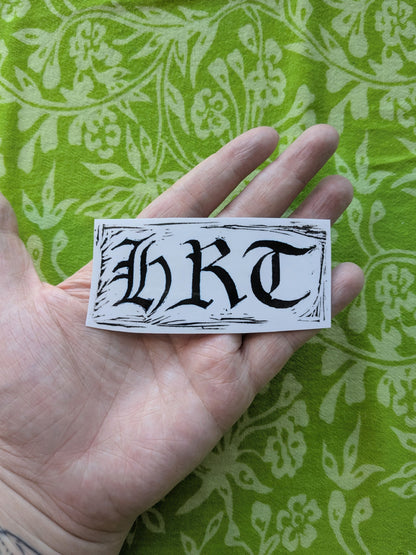 HRT Linocut Vinyl Sticker