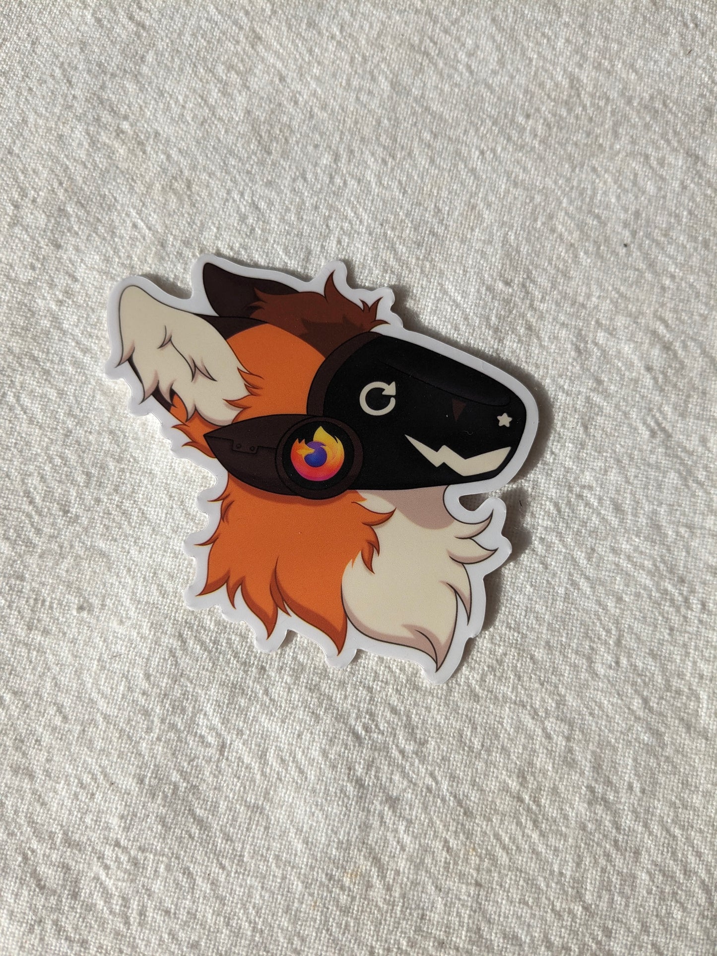 "Firefox" Protogen Sticker | 3 Inch