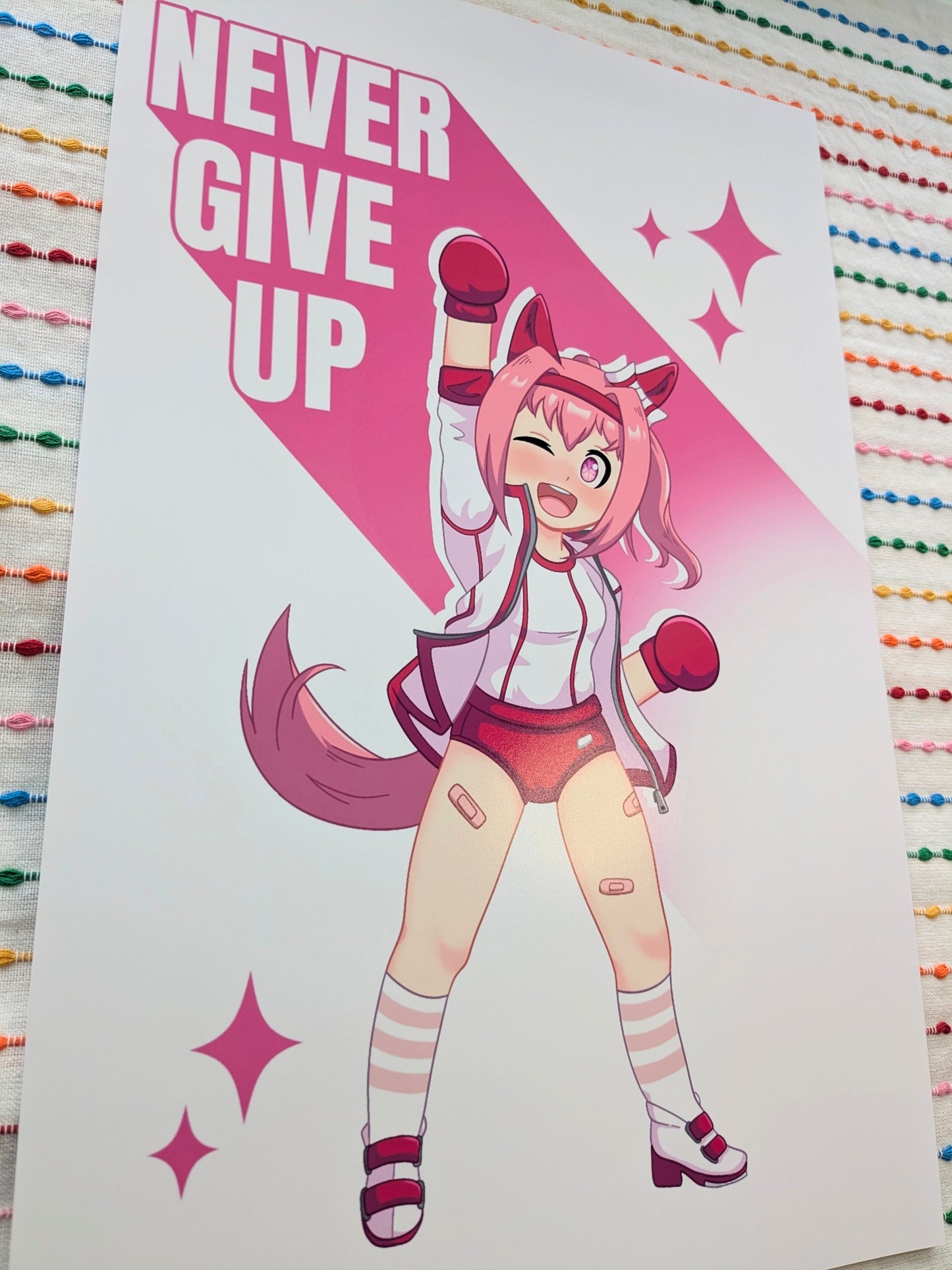 Uma Musume Haru Urara Never Give Up - 11x17 Art Print