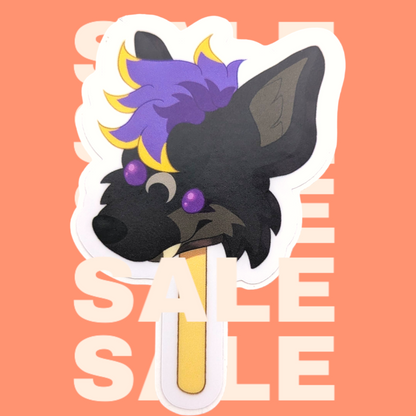 Melting Wolf Popsicle | Sticker